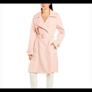 French Connection Belted Blush Pink Trench Coat